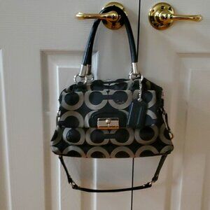Coach L0993-14785 Legacy Kristen Op Art Logo Print Handbag